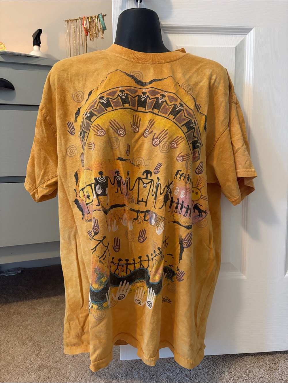 The Mountain Mustard Yellow Graphic Short Sleeve Tee